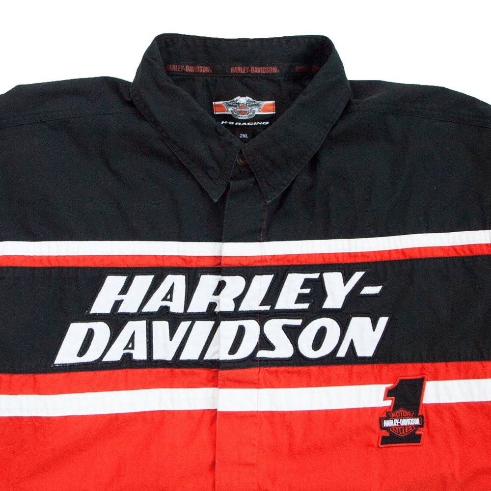 Harley-Davidson Racing 2XL Button Up Shirt